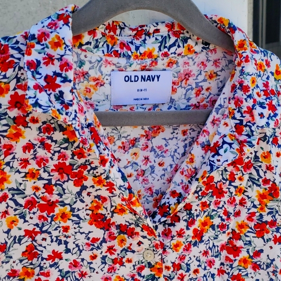 Old Navy Girls Flower Print Dress - Picture 3 of 6